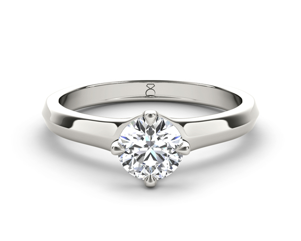 White Gold Round Diamond Ring