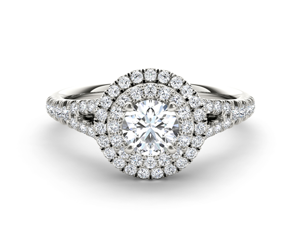 1 Carat Round Halo Diamond Ring